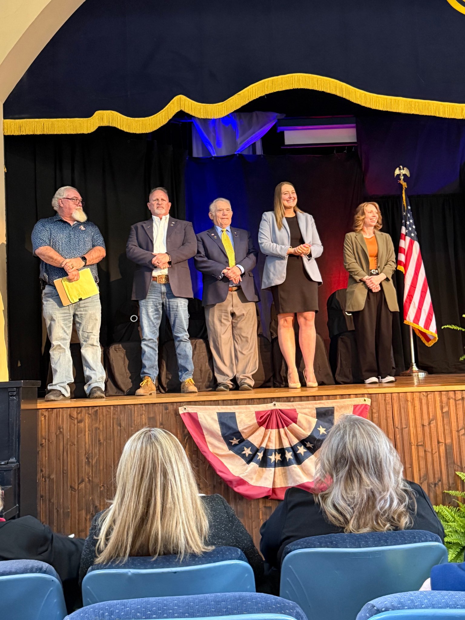 Campaign event with community members