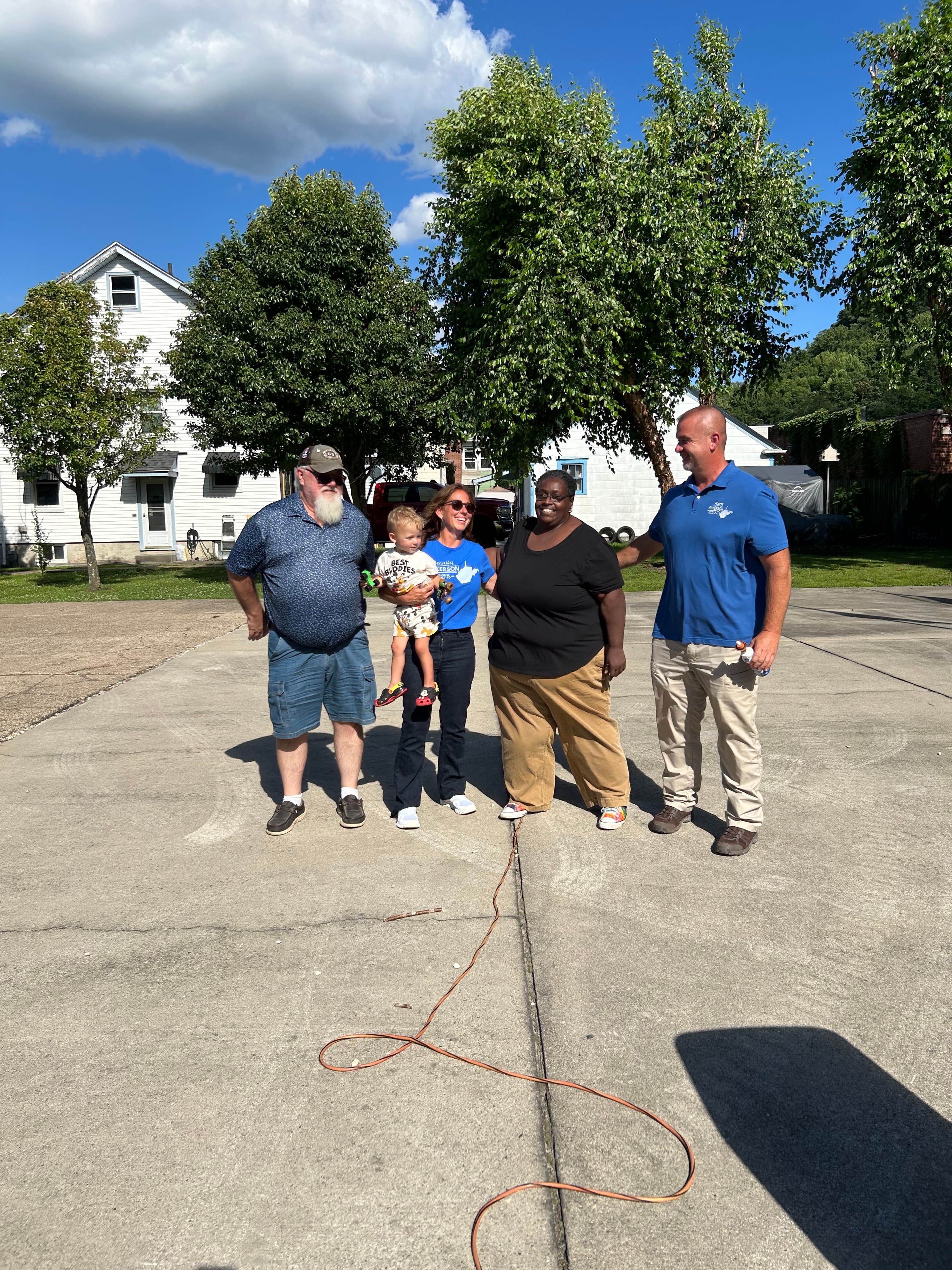 Byron Tucker Jr. in Montgomery with Jennifer Gilkerson, Joyce Brown and Kent Gilkerson